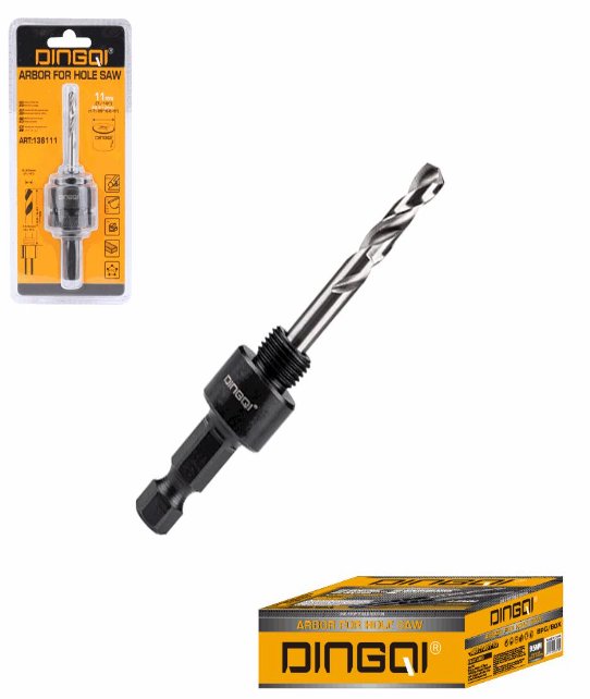 Industrial Arbor For Hole Saw 7/16mm 30mm 152mm Hex Shank DINGQI BRAND - BAS Kuwait Bab Al Saif Standard Standard