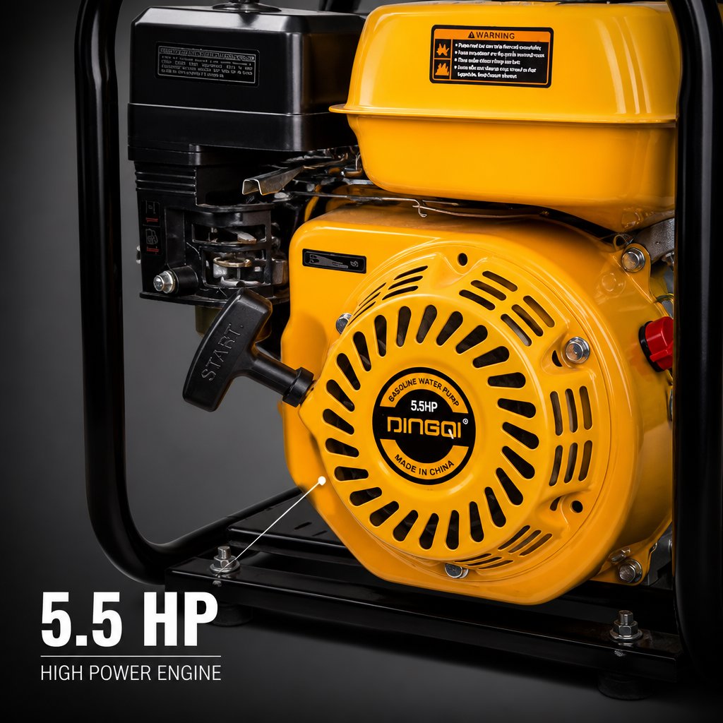 Industrial Gasoline Water Pump Machine 2" DINGQI BRAND - BAS Kuwait Bab Al Saif