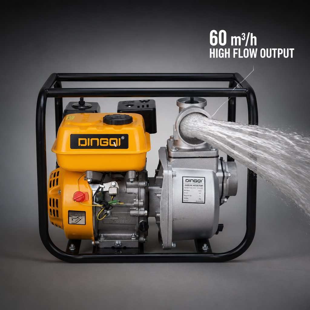 Industrial Gasoline Water Pump Machine 3" DINGQI BRAND - BAS Kuwait Bab Al Saif