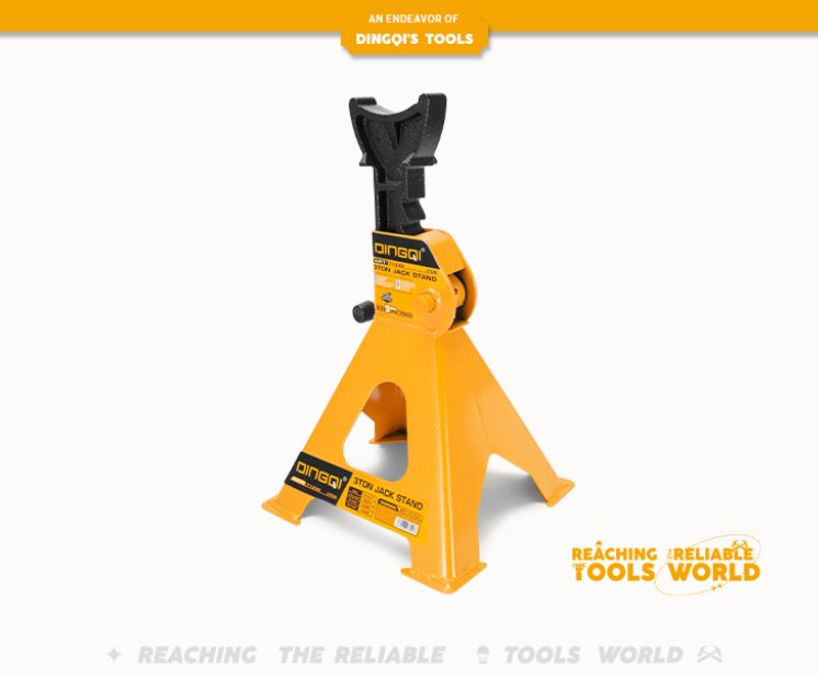 Jack Stand 3 and 6 ton DINGQI BRAND - BAS Kuwait Bab Al Saif Yellow 3 Tons