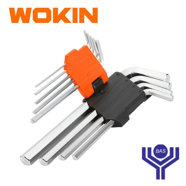 Long Arm Allen key / Hex key set (9pcs) Wokin Brand - BAS Kuwait Bab Al Saif Standard Standard