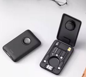 Mcdodo 8 in 1 Multi-Functional USB Cables Box with SIM Card Accessories - BAS Kuwait Bab Al Saif Black Standard