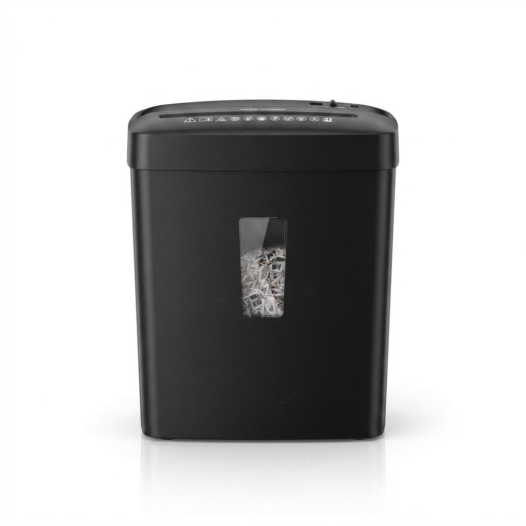 Mini cross cut paper shredder 6 sheets 13L Shredder machine - BAS Kuwait Bab Al Saif