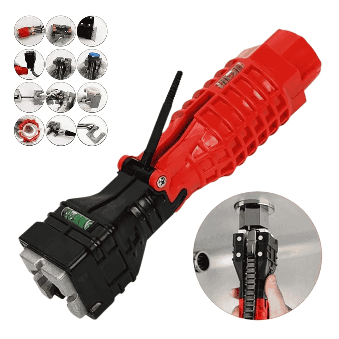 Multifunctional Water Tank Wrench , Sink Faucet - BAS Kuwait Bab Al Saif Red Standard