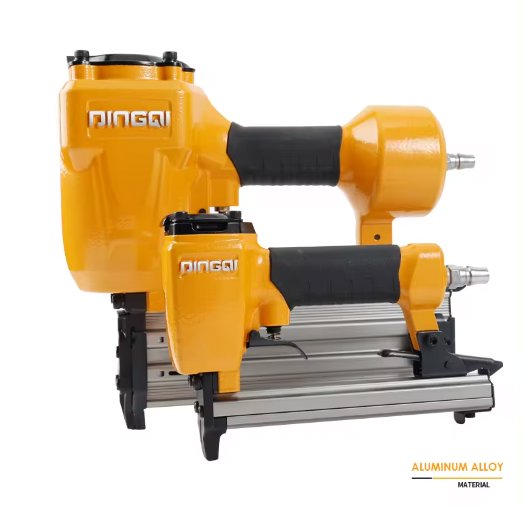 Nailer Gun / Stapler Gun For 18 Gauge brad nails Industrial Compressor Gun Dingqi Brand - BAS Kuwait Bab Al Saif Yellow Standard