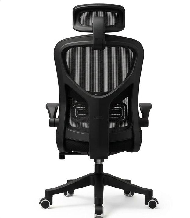 Office Chair Nylon Base Ergonomic with Adjustable Armrests, Headrest & Swivel Base – BAS Kuwait Bab Al Saif