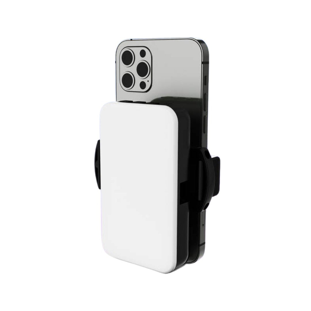 Phone Light, Selfie Light for iPhone, High Power Rechargeable RGB Light for Video Recording - BAS Kuwait Bab Al Saif White Standard