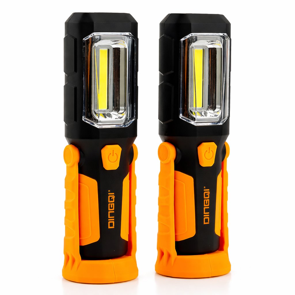 Portable Torch Light Flash Light 2W With Magnetic and Rotatable Hook - BAS Kuwait Bab Al Saif