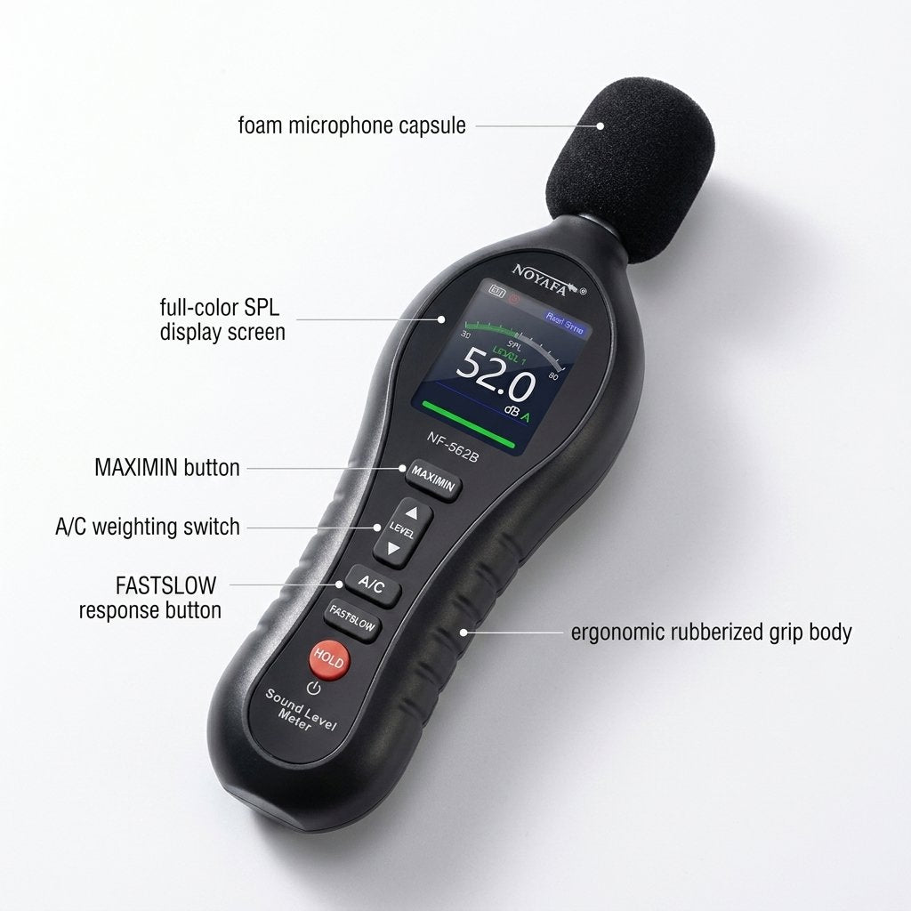Professional Noise Detector Clear Reading Audio Equipment - BAS Kuwait Bab Al Saif