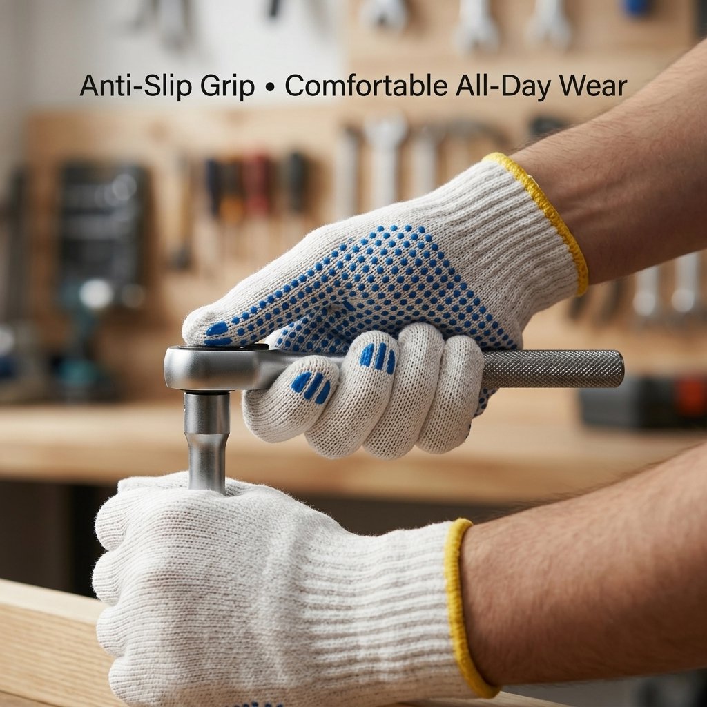 safety Cotton Gloves - BAS kuwait BAS