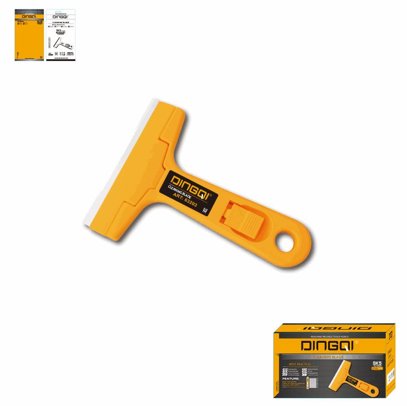 Scrapper Knife Blade Multifunctional Stainless Steel 7" with Plastic Handle DINGQI BRAND - BAS Kuwait Bab Al Saif Standard Standard