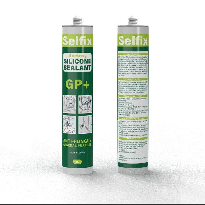 Silicone sealant (Anti fungal) general purpose - BAS Kuwait Selfix White 280 Ml