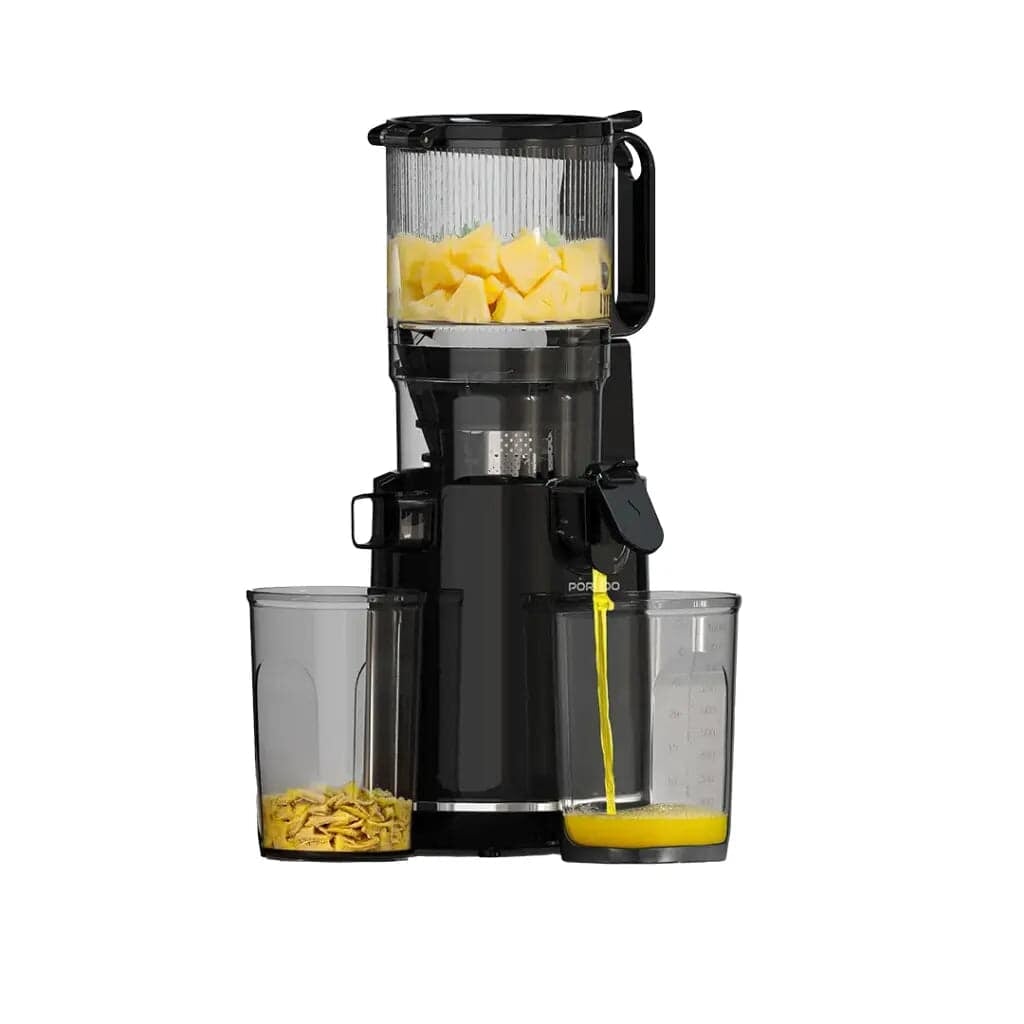 Slow Juicer – Electric Masticating Cold Press Juicer with Wide Mouth & Reverse Function for Home Use - BAS Kuwait Bab Al Saif Black 1L
