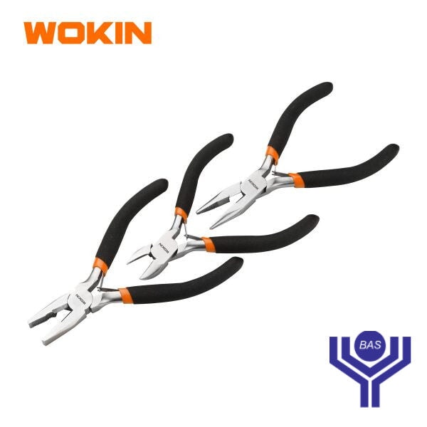 Small / Mini Plier Set (3PCS) Wokin Brand - BAS Kuwait Bab Al Saif Standard S