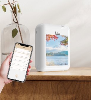 Smart Aroma Diffuser 150ml App Controlled | 50m² Coverage - BAS Kuwait Bab Al Saif 30 to 50 m²