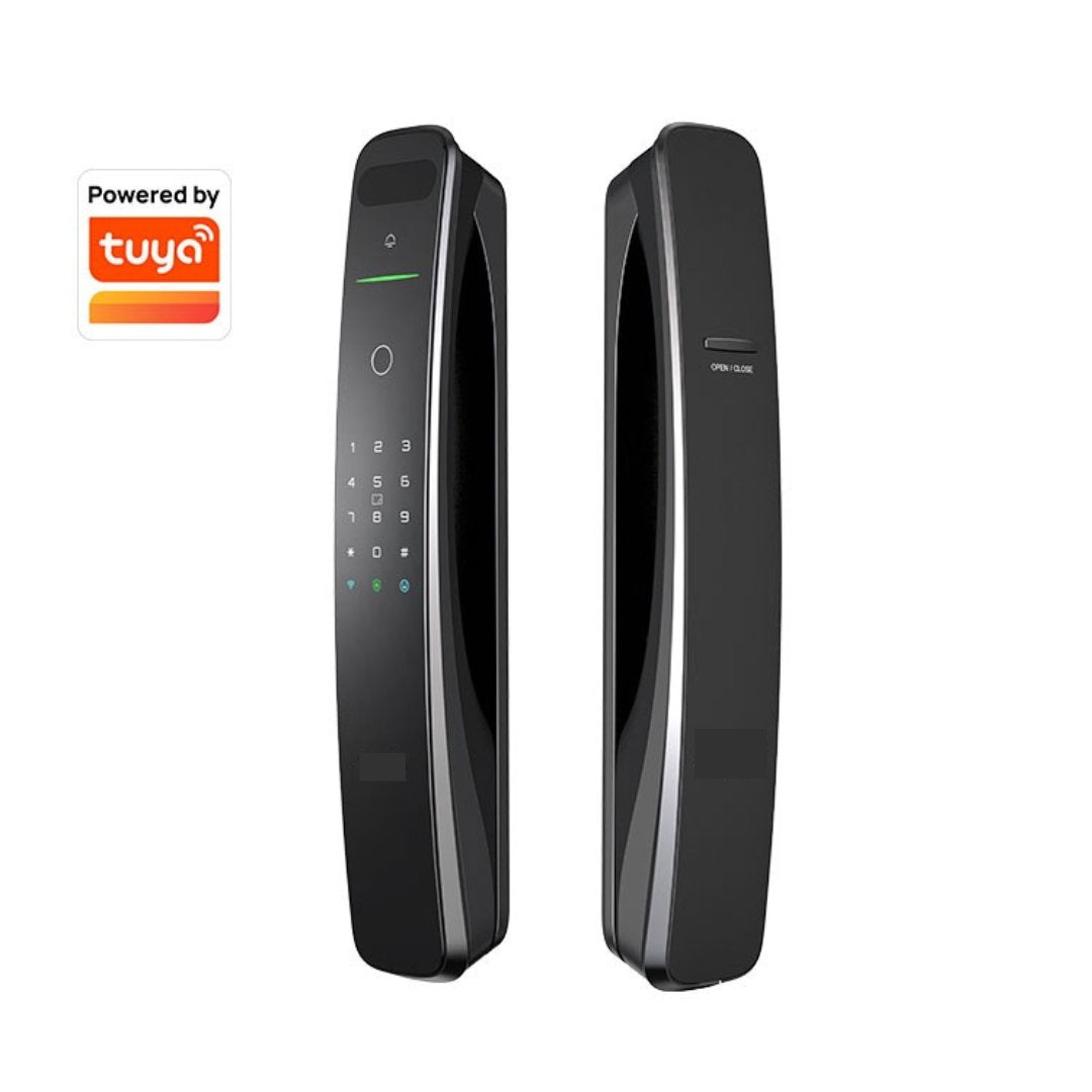 Smart Lock A9x - Keyless Entry - Face recognition, Fingerprint, Pass code, key card, Mobile App (Bluetooth) - BAS Kuwait Bab Al Saif Standard Without Fitting