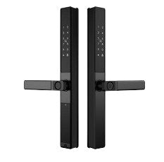 Smart Lock DQ02 - Two Way Security - Keyless Entry - Fingerprint, Pass code, key card, Mobile App (Wifi) - BAS Kuwait Bab Al Saif Standard Without Fitting