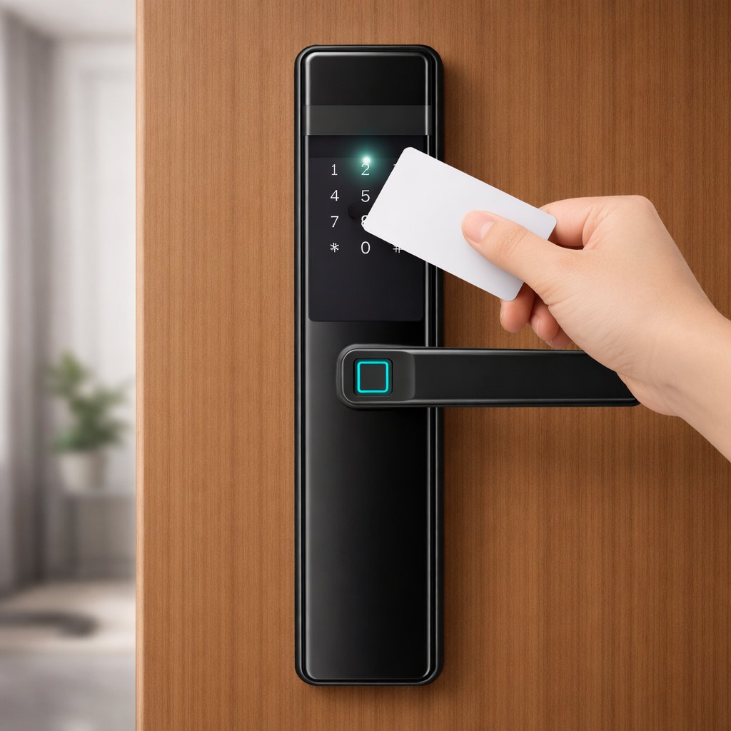 Smart Lock F11s - Keyless Entry - Fingerprint, Pass code, key card, Mobile App (Wifi ) - BAS Kuwait Bab Al Saif