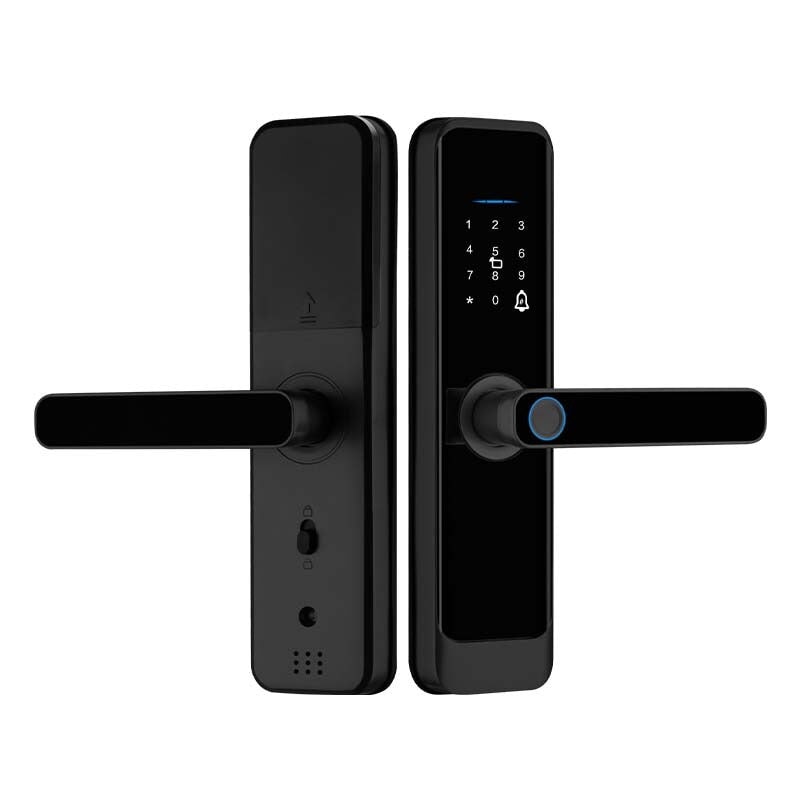 Smart Lock H03 - Keyless Entry - Fingerprint, Pass code, key card, Mobile App (Wifi ) - BAS Kuwait Bab Al Saif Standard Without Fitting