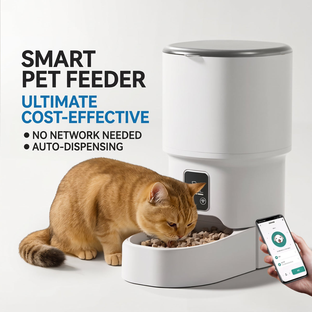 Smart Pet Feeder 4L With Video Intercom - BAS Kuwait Bab Al Saif