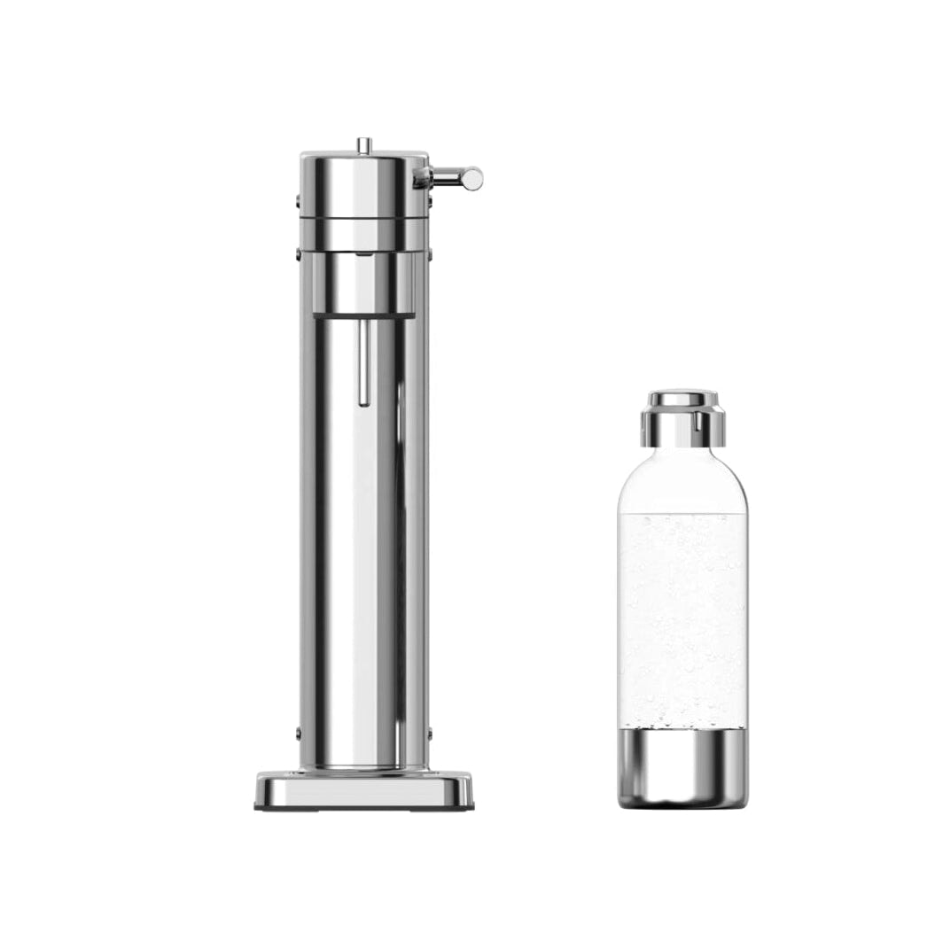 Soda Maker Sparkling Water Machine Stainless Steel with 1L Bottle and CO2 Cylinder - BAS Kuwait Kitchen Appliances BAS