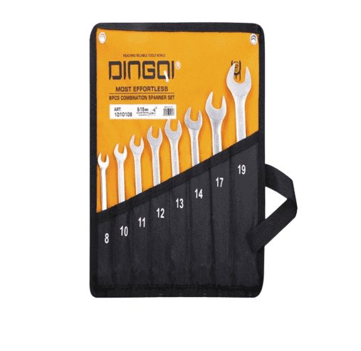 Spanner Set Combination 10pc (8-24mm) High Quality DINGQI BRAND - BAS Kuwait Bab Al Saif Standard Standard