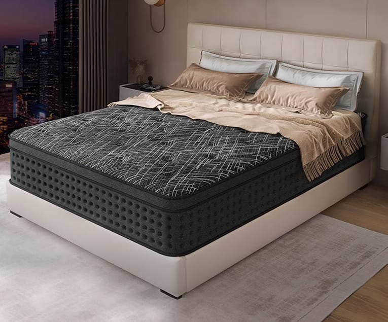Spring Mattress Double sided I Memory Foam Orthopedic - BAS Kuwait Bab Al Saif Black 150 X 200 X 25 Cm