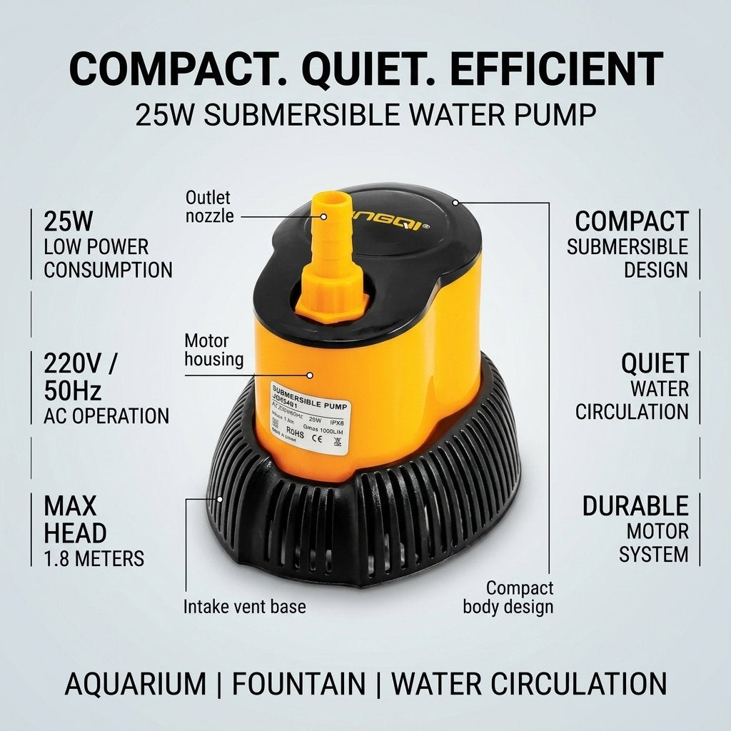 Submersible Water Pump 25W DINGQI BRAND - BAS Kuwait Bab Al Saif