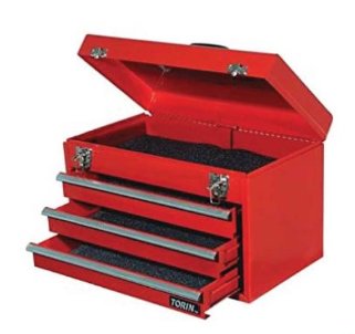 Tool Chest with 3 Drawers - BAS Kuwait Bab Al Saif Red Standard