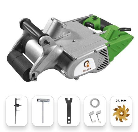 Wall Cutting Chaser Grooving Machine 1100W - BAS kuwait Bab Al Saif Green Standard