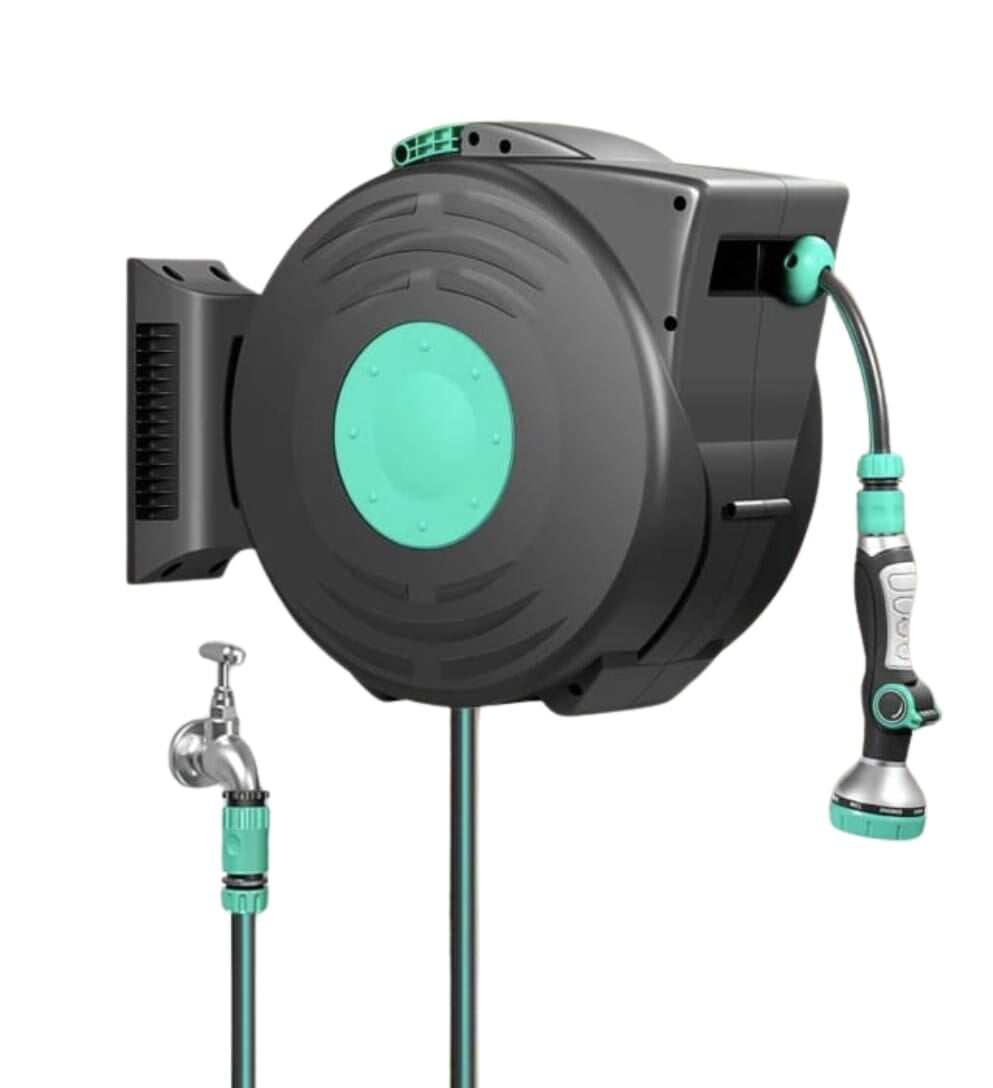 Water Automatic Hose Reel 25m Wall Mounted - BAS Kuwait Bab Al Saif Standard Standard