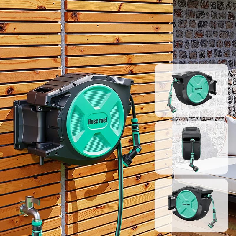 Water Automatic Hose Reel 30m Wall Mounted - BAS Kuwait Bab Al Saif
