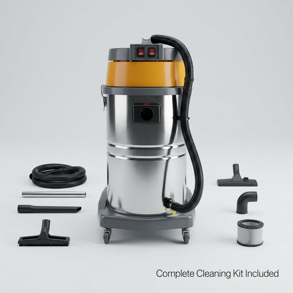Wet and dry Vacuum Cleaner 60L 3000W I 2 motor Industrial I 2000mm suction - BAS Kuwait Bab Al Saif