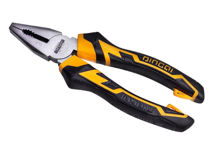 Wire Cutting Plier Multi-function 8" Inch Combination Pliers PVC Handle DINGQI BRAND - BAS Kuwait Bab Al Saif Standard Standard