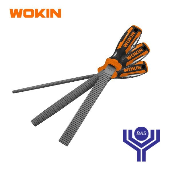 Wood Files Set (3 pcs) Wokin Brand - BAS Kuwait Bab Al Saif Standard 8"