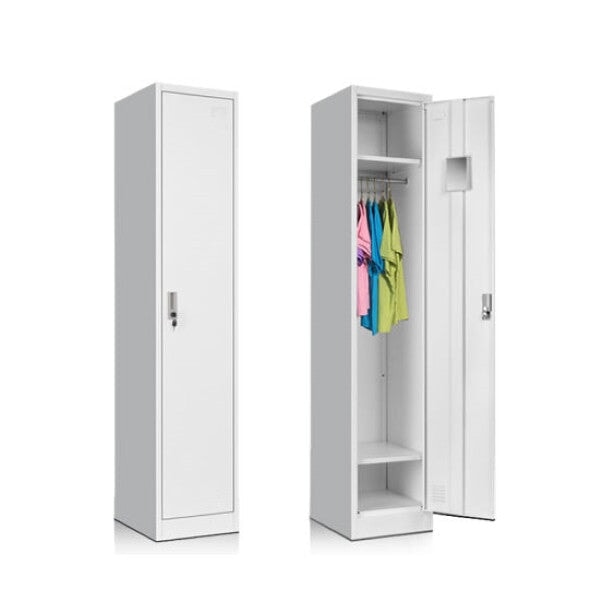 1 Door / Tier Steel Locker - BAS Kuwait Bab Al Saif Standard With 2 Shelves And Cloth Hanger 