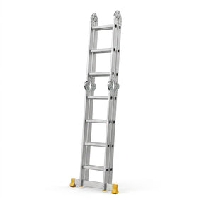12-Step Multi-Purpose Aluminum Ladder DINGQI Brand 3.7m – Heavy Duty Ladder for Home & Office Use - BAS Kuwait Bab Al Saif 