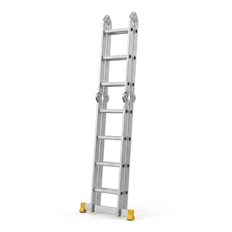 12-Step Multi-Purpose Aluminum Ladder DINGQI Brand 3.7m – Heavy Duty Ladder for Home & Office Use - BAS Kuwait Bab Al Saif 
