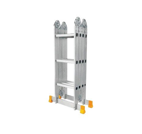 12-Step Multi-Purpose Aluminum Ladder DINGQI Brand – Heavy Duty Ladder for Home & Office Use - BAS Kuwait Bab Al Saif Standard 3 Steps 