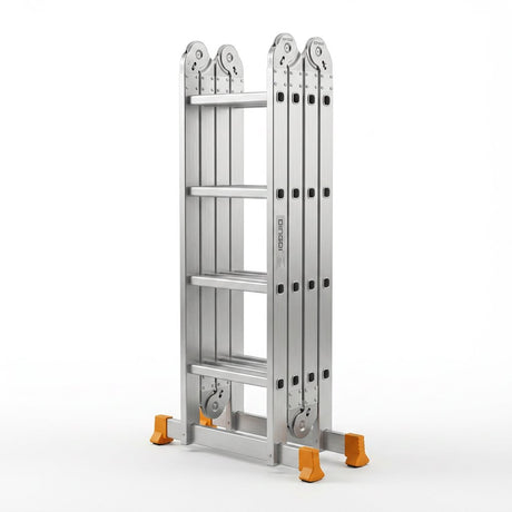 16 -Step Multi-Purpose Aluminum Ladder DINGQI Brand – Heavy Duty Ladder for Home & Office Use - BAS Kuwait Bab Al Saif 