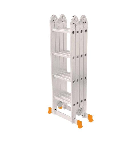 16 -Step Multi-Purpose Aluminum Ladder DINGQI Brand – Heavy Duty Ladder for Home & Office Use - BAS Kuwait Bab Al Saif Standard 4 Steps 