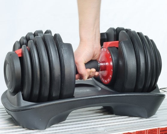 Dumbbell Adjustable Set 24kg Rubber – High-Quality Free Weights for Home Gym & Fitness Training - BAS Kuwait