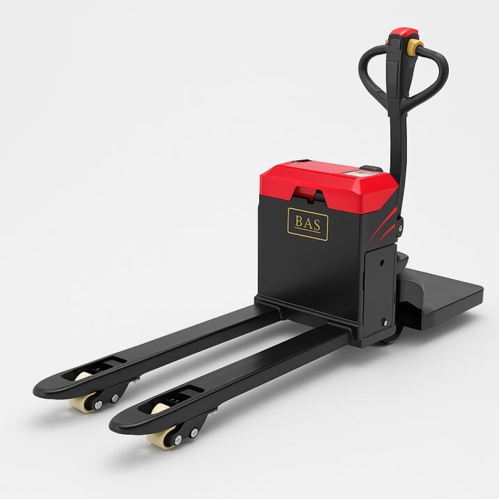 2 Ton Electric Pallet Jack | 48V Lithium Battery | 115cm Fork | Compact Warehouse Forklift - BAS Kuwait Bab Al Saif 