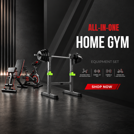 All-in-one home gym equipment set