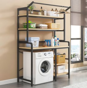 3 Layer Steel Rack for Kitchen - BAS Kuwait Bab Al Saif Black 183 × 120 cm 
