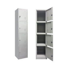 4 Doors / Tier Steel Locker - BAS Kuwait Bab Al Saif White 180 x 40cm 