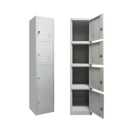 4 Doors / Tier Steel Locker - BAS Kuwait Bab Al Saif White 180 x 40cm 