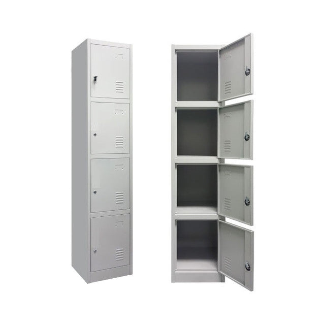 4 Doors / Tier Steel Locker - BAS Kuwait Bab Al Saif White 180 x 40cm 