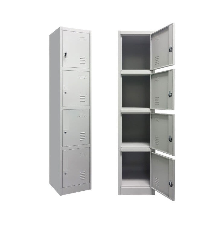 4 Doors / Tier Steel Locker - BAS Kuwait Bab Al Saif White 180 x 40cm 