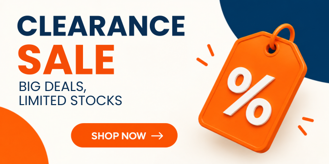 Clearance sale - big deals, limited stock